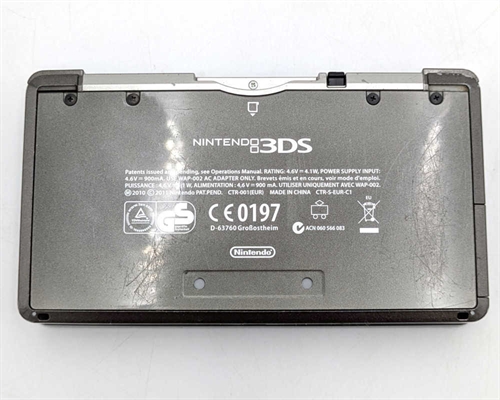 Nintendo 3DS - Sort - Konsol - SNR EPIC-CP-0009 (C Grade) (Genbrug)